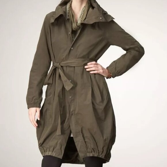 Eileen Fisher | Black Bubble Trench Coat ⭐️ Host Pick⭐️x 2 - Picture 2 of 14